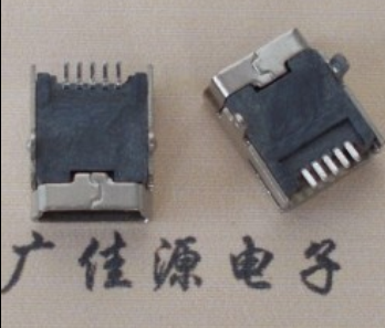 泉州mini usb 5p接口 迷你 卧式插座 端子贴片 接插件