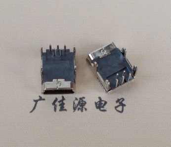 泉州Mini usb 5p接口,迷你B型母座,四脚DIP插板,连接器