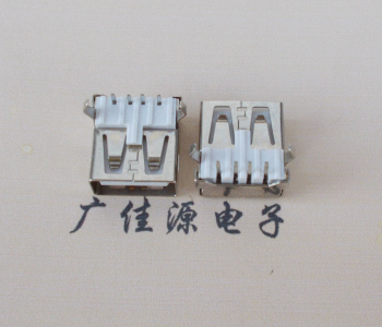 泉州USB AF母座 LCP 耐高温250度280度 环保白胶芯