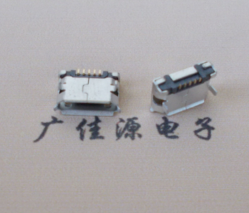 泉州Micro USB卷口 B型(无柱）插板脚间距6.4普通端子
