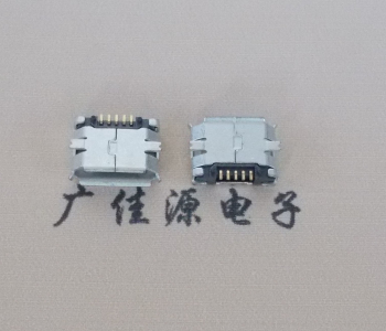 泉州MICRO USB 5Pin母座 贴板封装接口 卷边镀雾锡