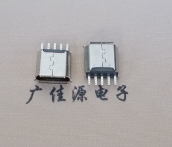 泉州Micro USB接口 母座B型5p引脚焊线无后背
