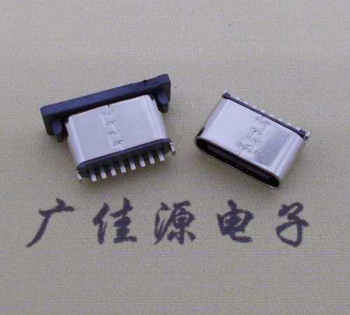 泉州连接器TYPE-C8P母座直立式插座H=5.0mm