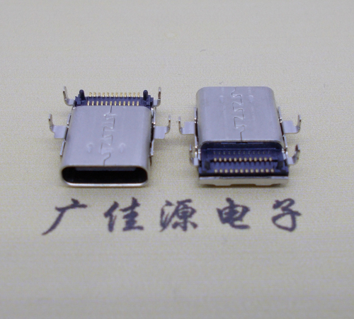 泉州沉板usb 3.1 type-c24p母座双排贴板L=12.8mm