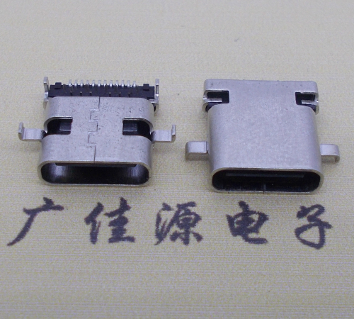 泉州卧式type-c24p母座沉板1.1mm前插后贴连接器