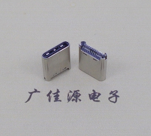 泉州TYPE-C公头24P夹0.7mm厚度PCB板 外壳铆压和拉伸两种款式 可高数据传输和快速充电音频等功能