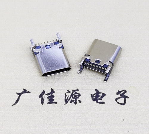 泉州USB 3.1TYPE-C16Pin立贴母头座子引脚接线正负级详解